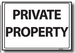 Private Property Sign