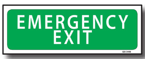 Emergency Exit Sign