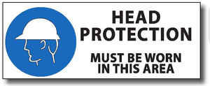 Head Protection Sign