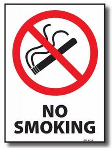No Smoking Sign 450 x 300mm