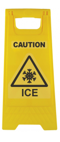 Caution ICE - Folding Sign