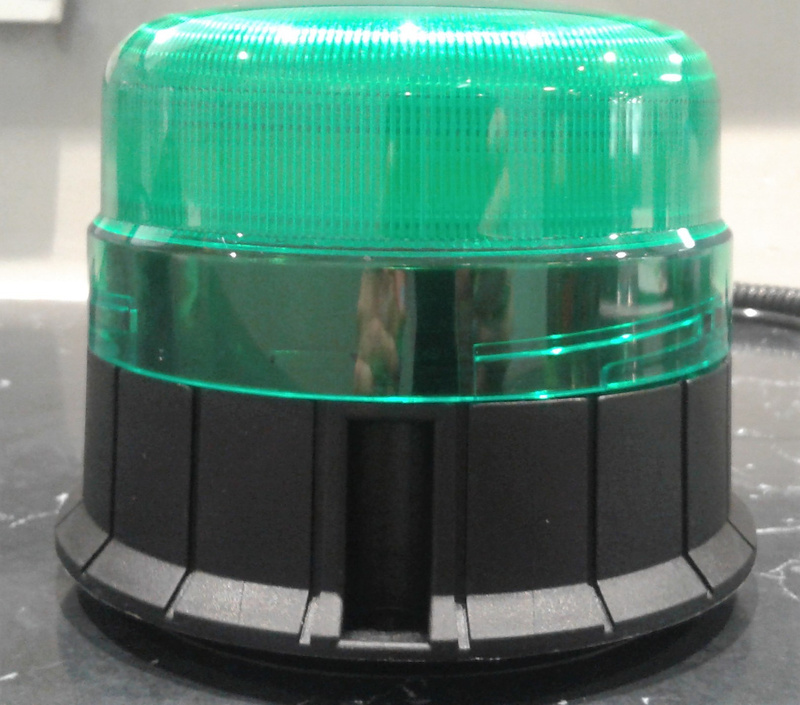 Green LED Flashing Beacon Mount LED Beacon