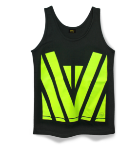 Hi-Vis Black Trucker Original Singlet 