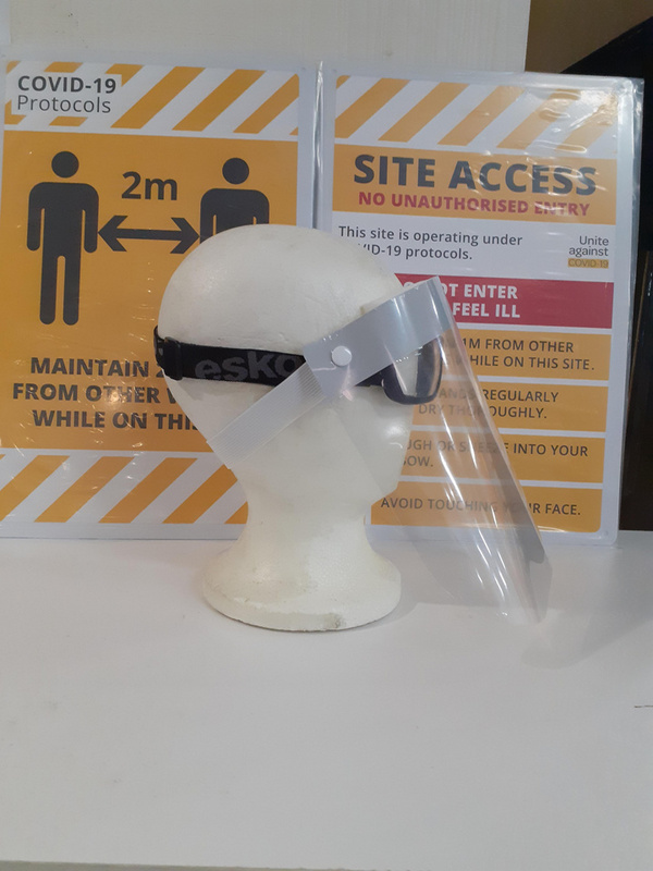 Medical Grade Face Shield Safety Gear TMC Ltd Traffic Management