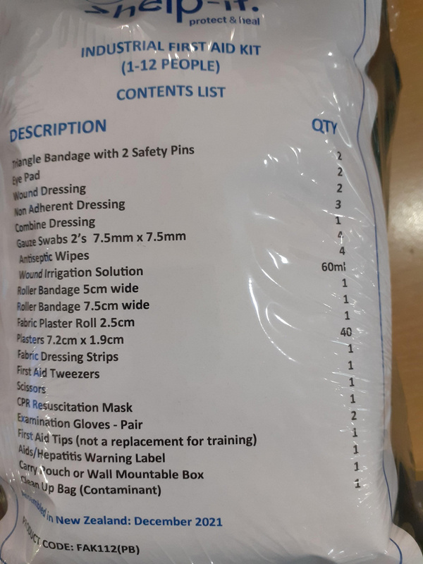 First Aid Kit Large up to 12 people Safety Gear TMC Ltd Traffic