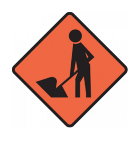 Man Working Sign