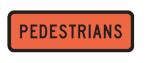 Pedestrians Sign