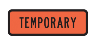 Temporary Sign