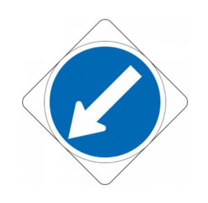 Keep Left or Right Sign