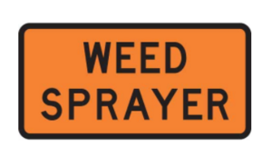 Weed Sprayer Sign