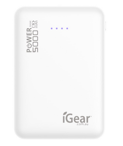 POWER BANK 5,000mAh - WHITE