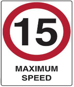 Speed Limit 15km (A4)