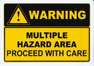 Warning Multiple Hazard Area