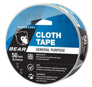Bear Cloth Tape Silver 48mm x 25mt