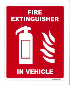 Fire Extinguisher Sticker