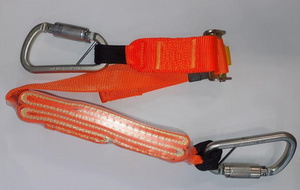 1m Single Leg Adjustable Fall Arrest Lanyard