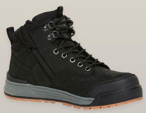 Hard Yakka Lace Zip Boots Black