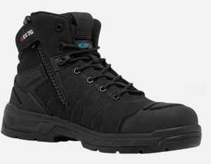 King Gee Quantum Hybrid Comp Toe Work Boots 5" Black