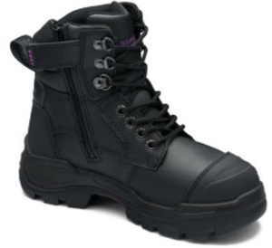 Blundstone Womans Black Zip Lace Up Boot