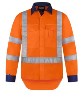 Shirt Long Sleeve TTMC Lightweight Cotton Orange