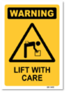 Warning Lift With Care