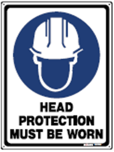 Head Protection Sign